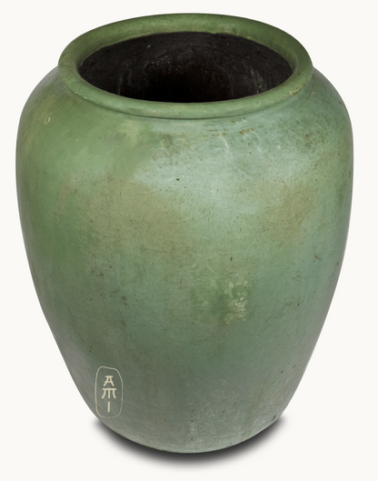 Grote groene bloempot